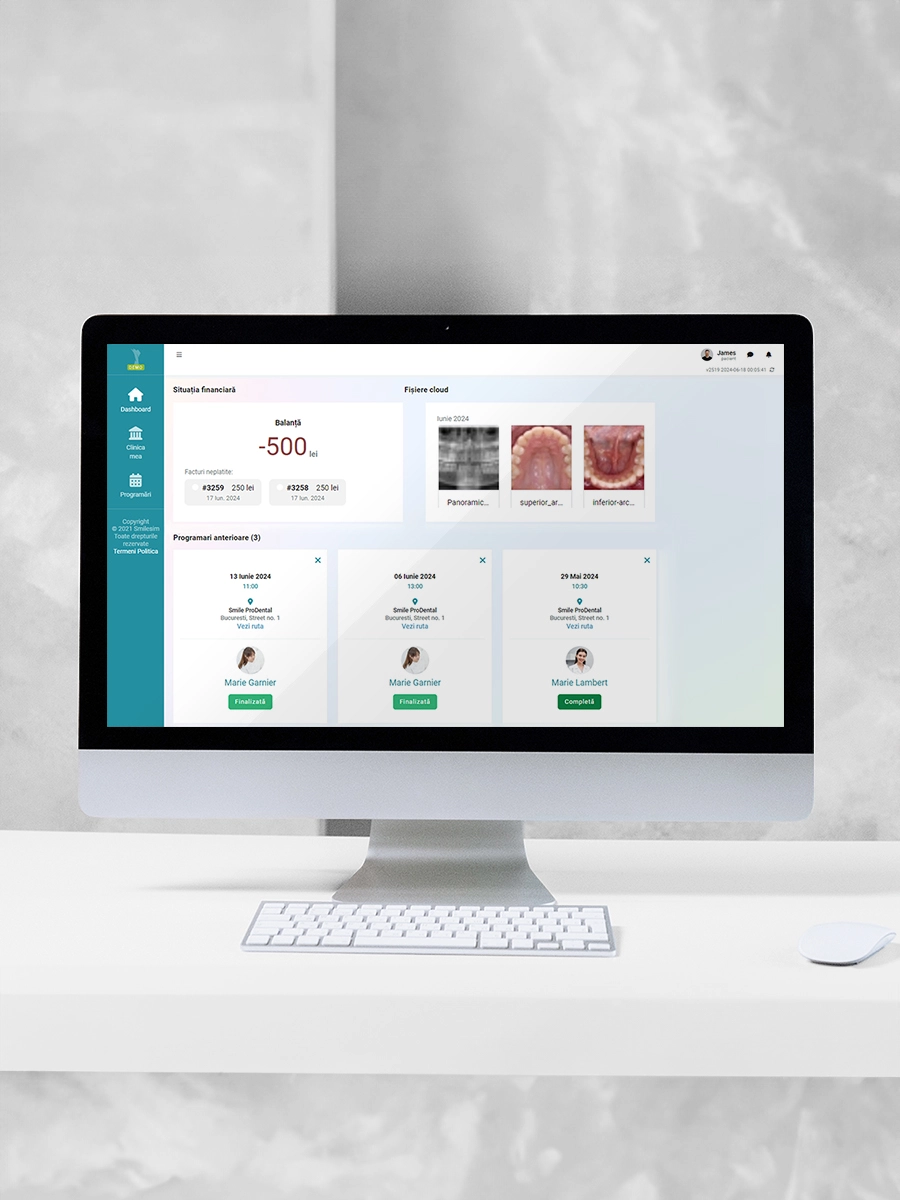 Aplicație Pacient caracteristica aplicației software